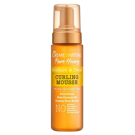 Creme Of Nature Pure Honey Moisture  Twist Curling Mousse.