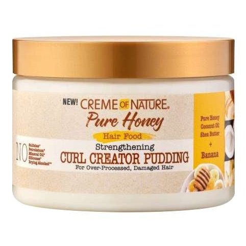 Creme Of Nature Pudín creador de rizos para el cabello con miel pura