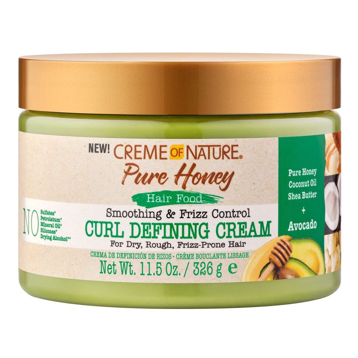 Creme Of Nature Crema para definir rizos Pure Honey Hair Food