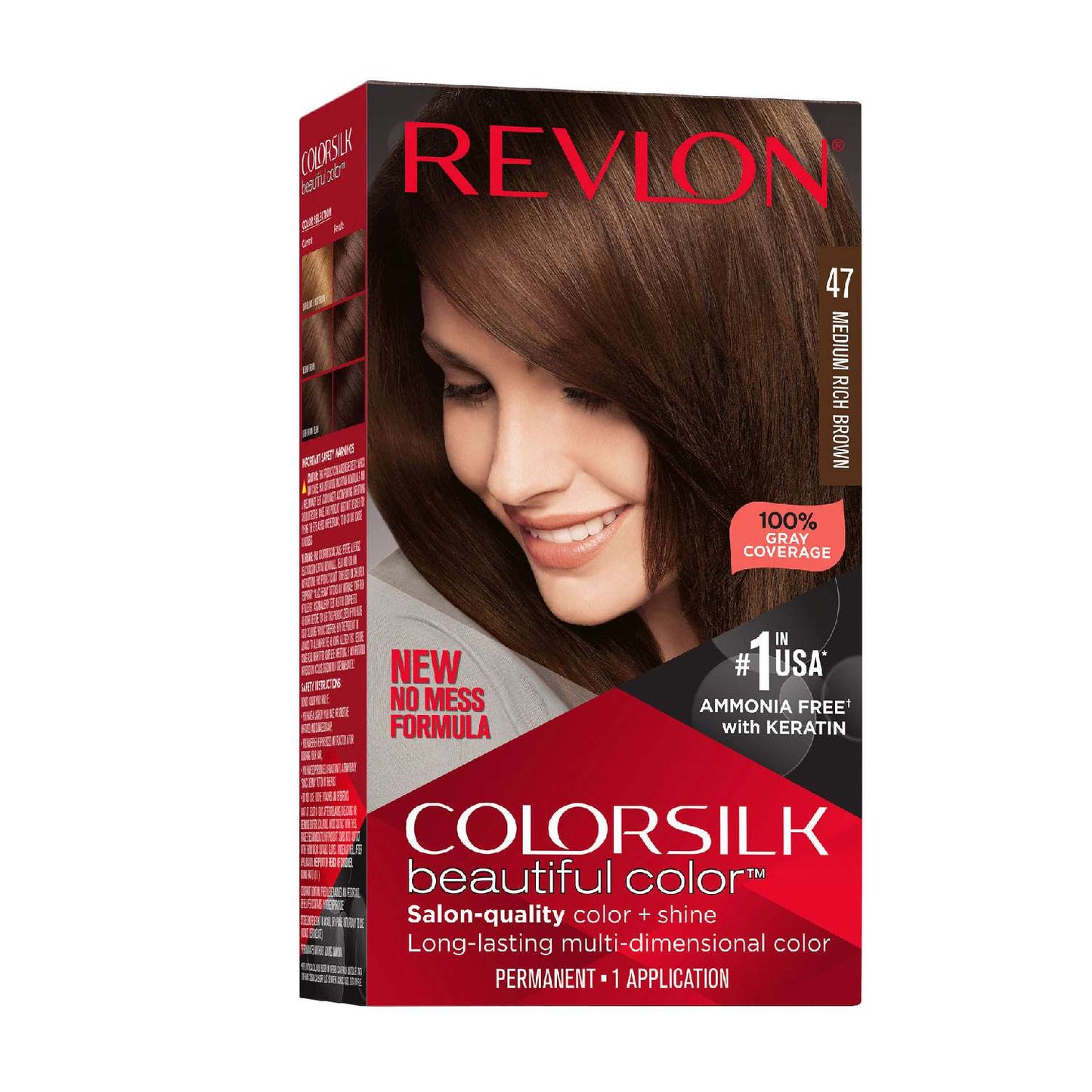 Revlon Colorsilk Color de cabello 047 Castaño medio intenso