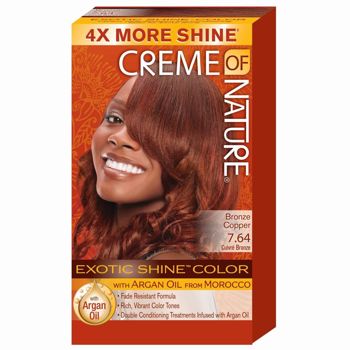 Creme Of Nature Color De Cabello En Gel Exótico 07.64 Bronce Cobre