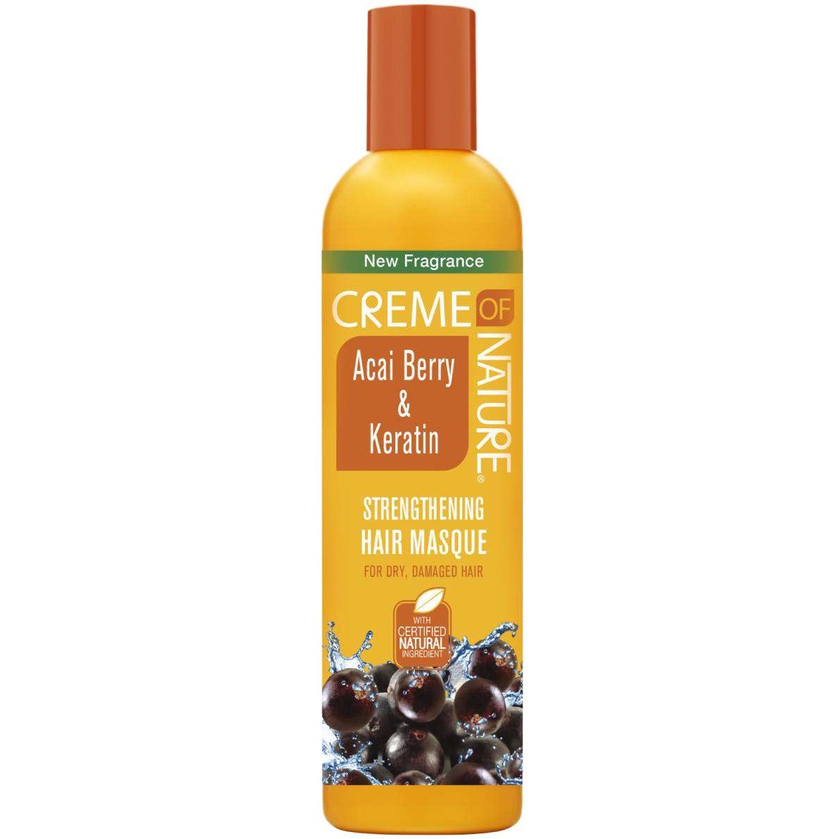 Creme Of Nature Mascarilla Fortalecedora Con Queratina De Bayas De Acai