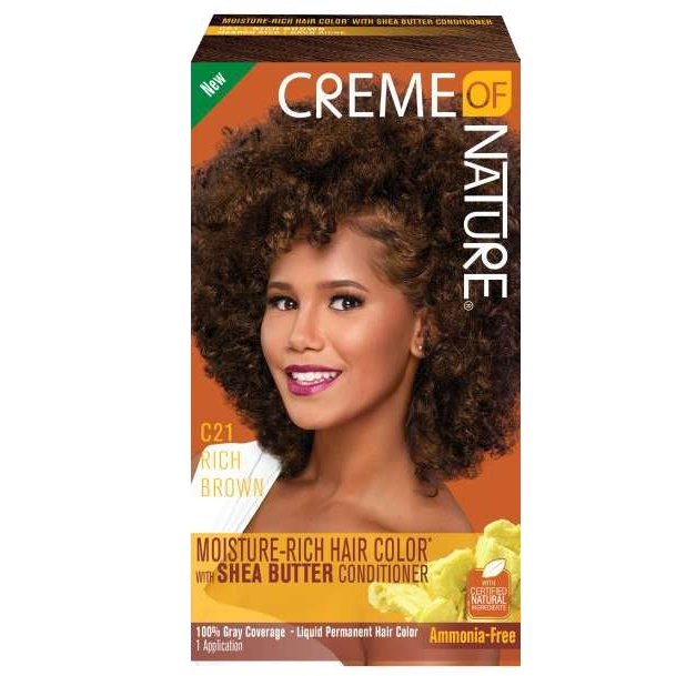 Creme Of Nature Tinte líquido para el cabello para mujer 21 Marrón intenso