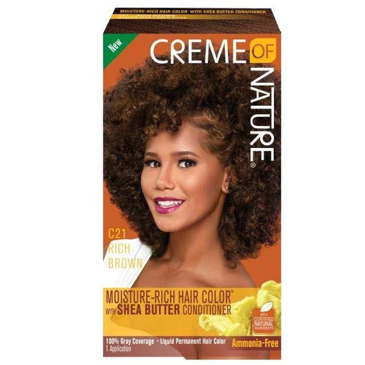 Creme Of Nature Tinte líquido para el cabello para mujer 21 Marrón intenso