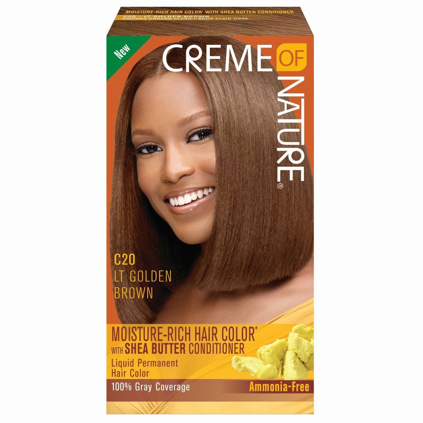 Creme Of Nature Tinte Líquido Para El Cabello 20 Lt Castaño Dorado