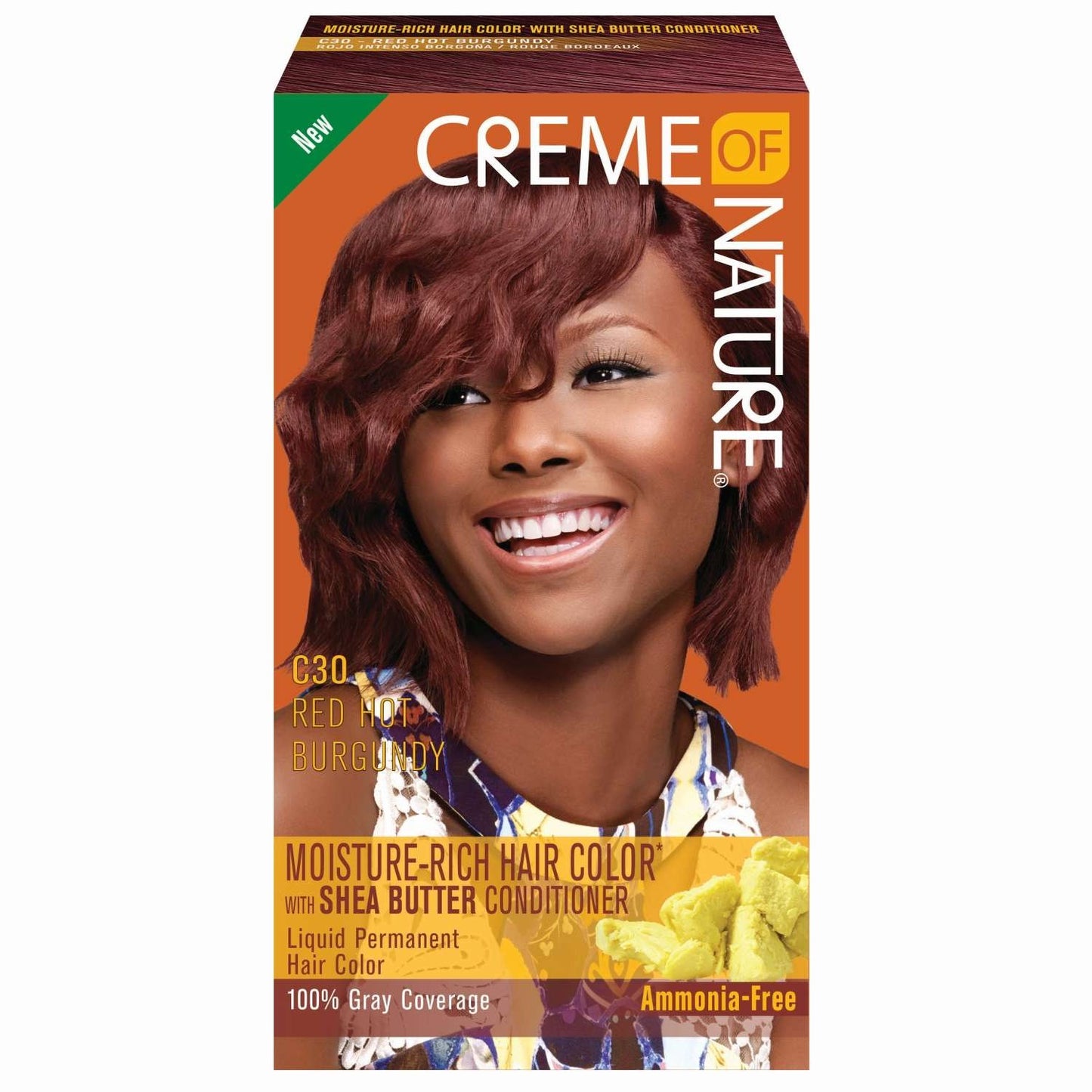 Creme Of Nature Color de cabello líquido 30 Red Hot Burgandy