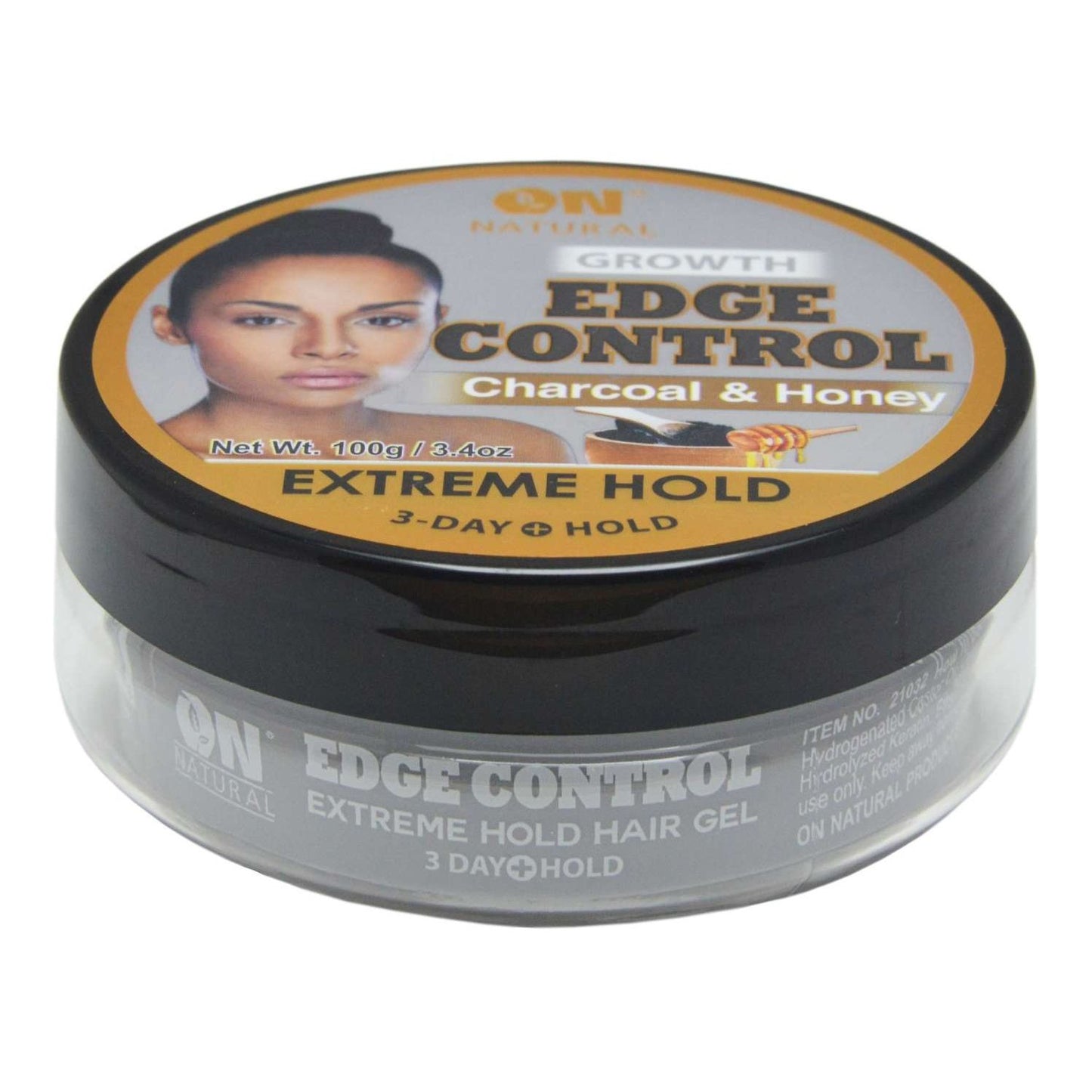 On Natural Edge Control Extreme Hold Hair Gel Charcoal  Honey