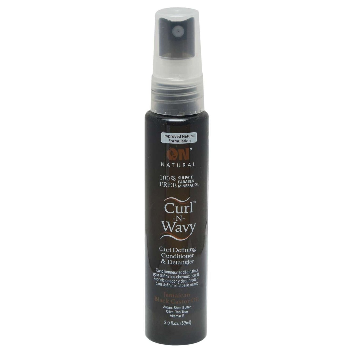 On Natural Curl-N-Wavy Desenredante de aceite de ricino negro jamaicano