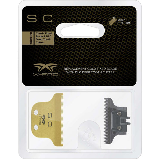 Stylecraft Classic Gold X-Pro Fixed Trimmer Blade With Dlc Deep Tooth Cutter