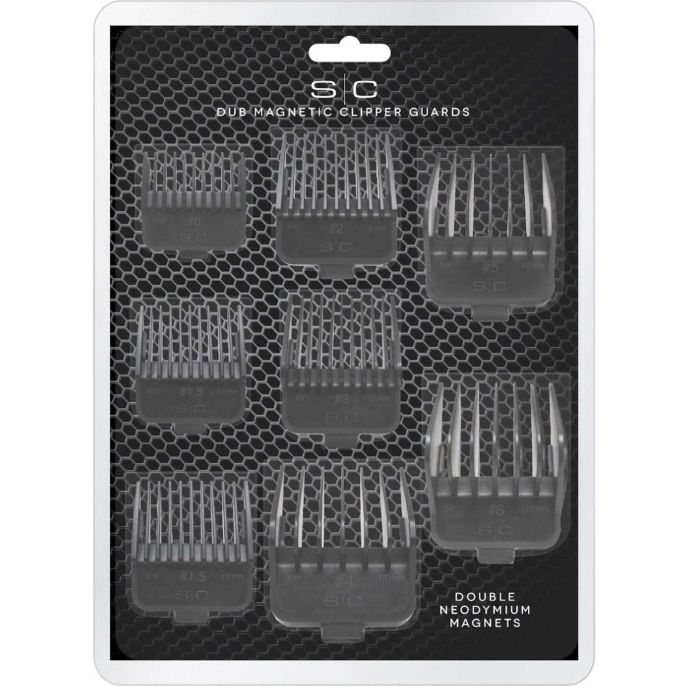 Sc Barber  Hairstylist Dub Universal Double Magnetic Clipper Guards Includes 8 Assorted Sizes Coded Hair Cutting Guidescombs From 116 To 34