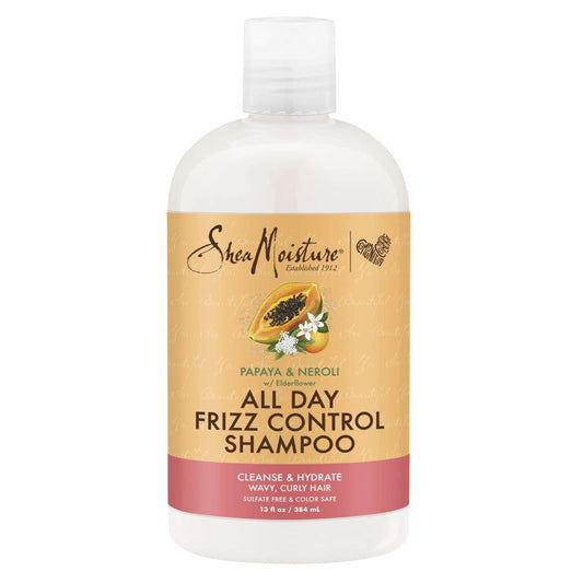 Champú para el control del encrespamiento durante todo el día con karité, humedad, papaya y neroli