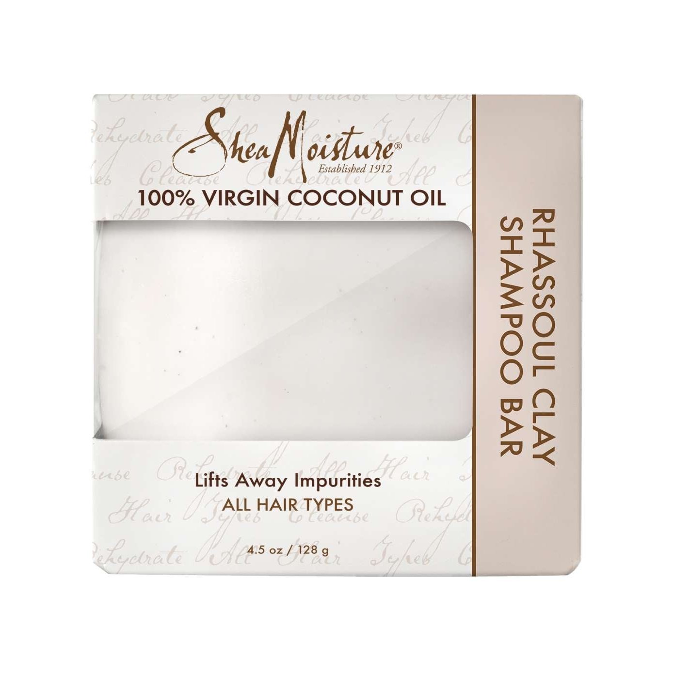 Shea Moisture 100 Percent Virgin Coconut Oil Clay Shampoo Bar