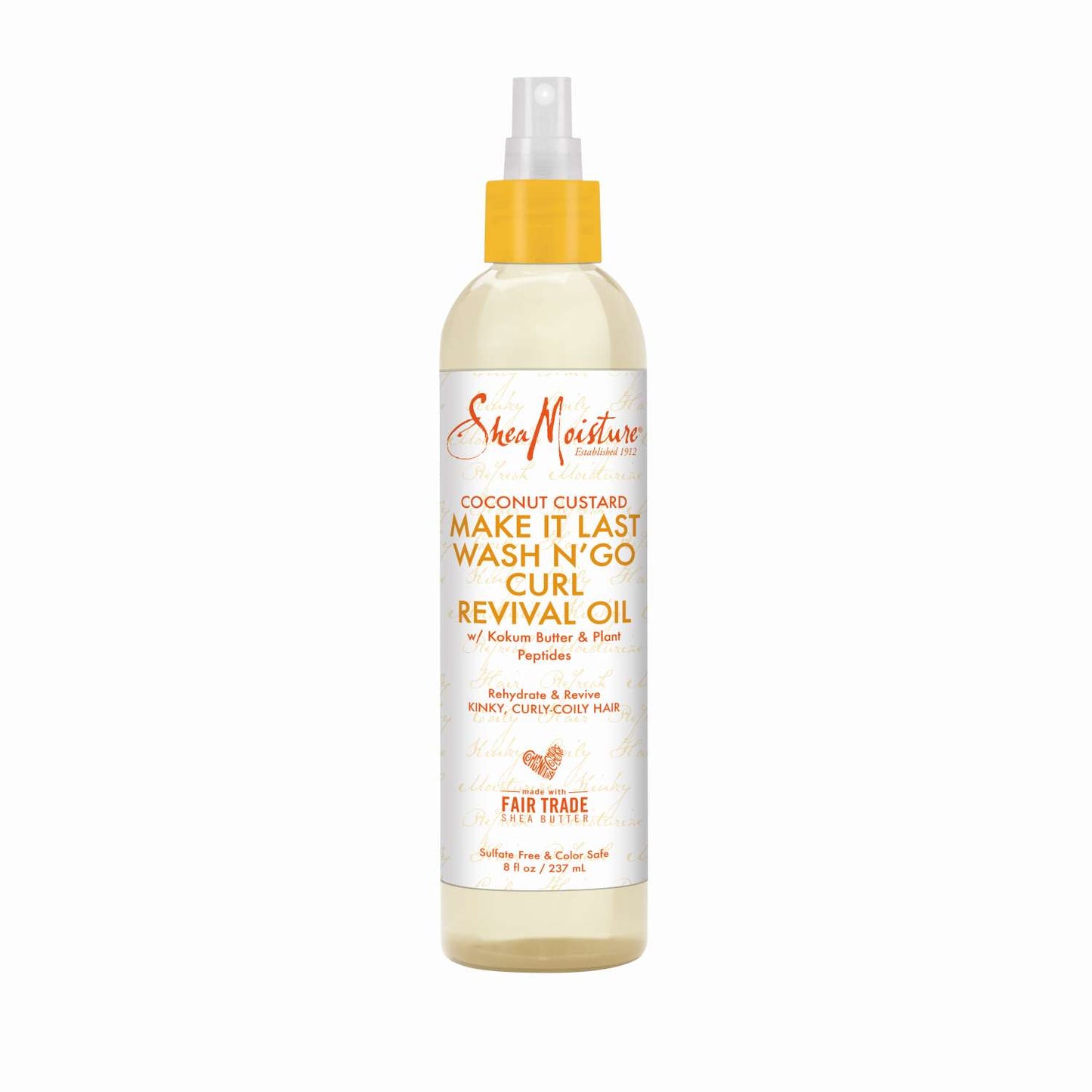 Shea Moisture Coconut Custard Make It Last Wash N Go Curl Revival Oil