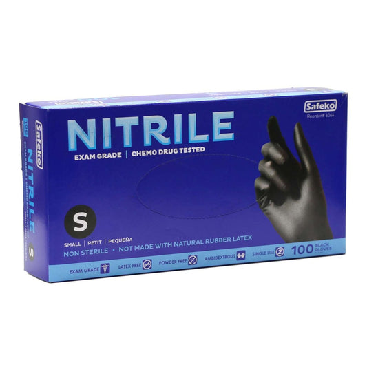 Safeko Nitrile Black Gloves Small
