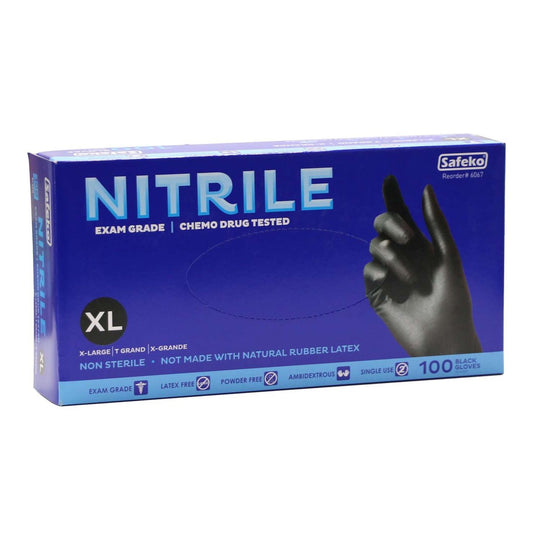 Safeko Nitrile Black Gloves X Large