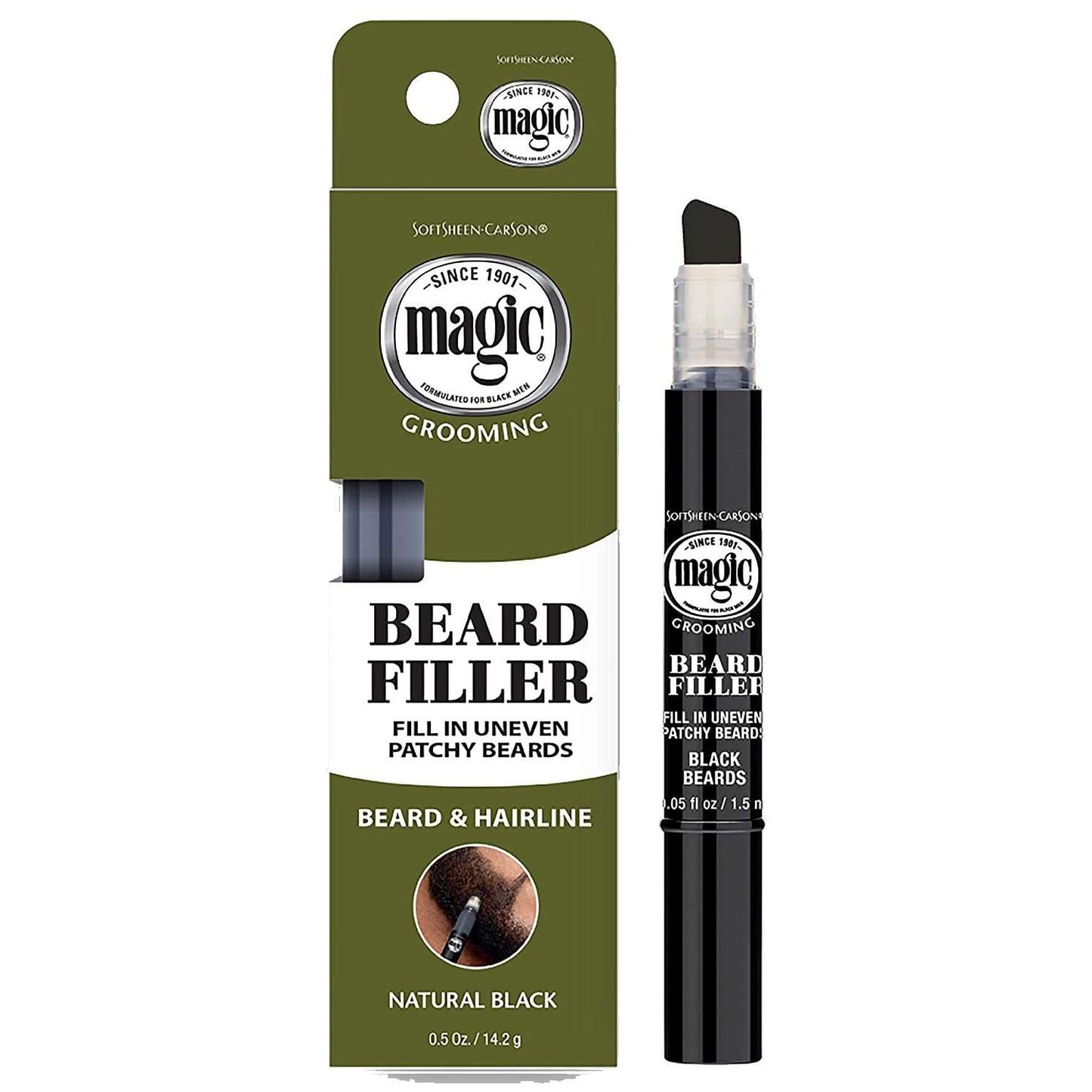 Relleno de barba Magic Grooming Natural Negro