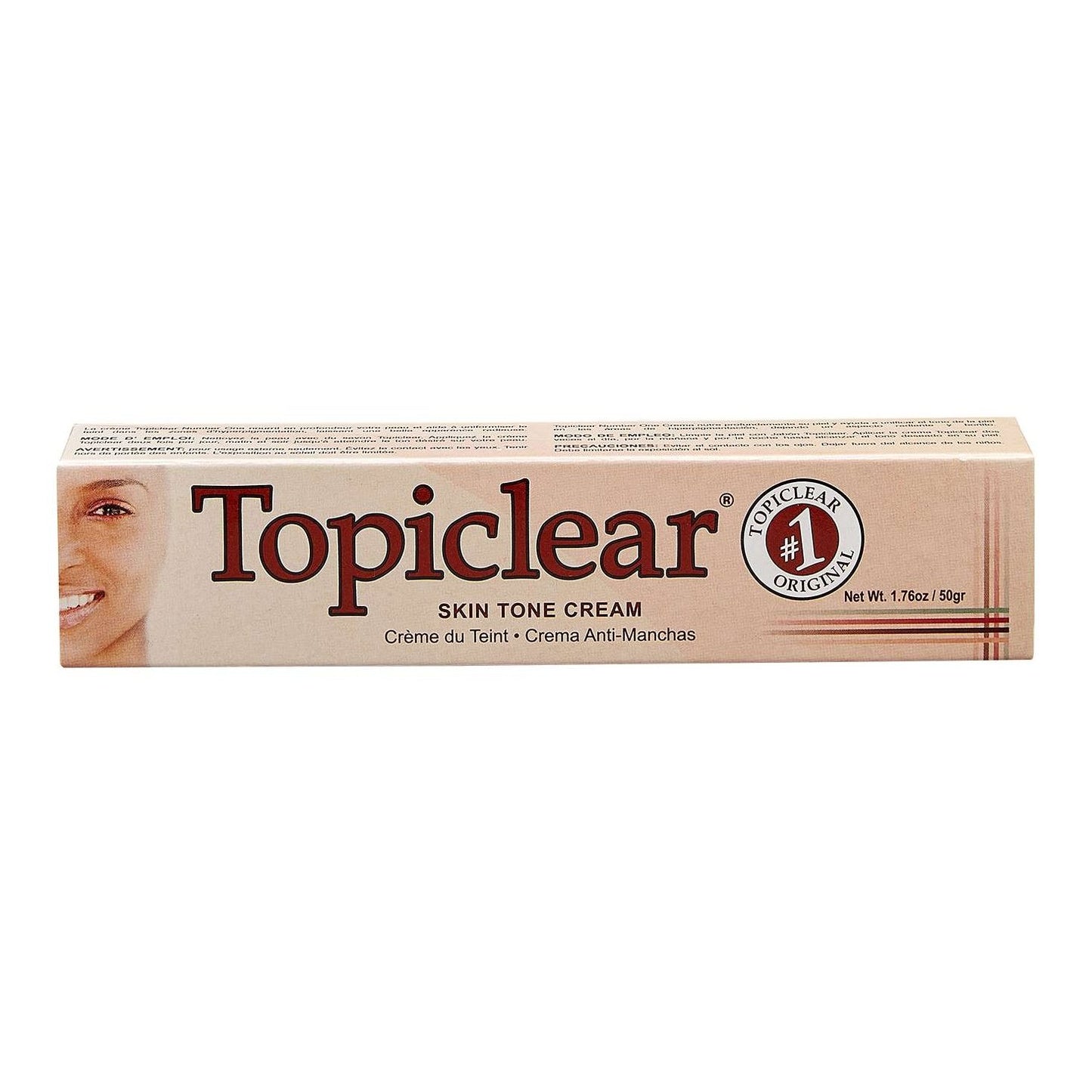 Crema tonificante para el cuidado de la piel Topiclear número uno