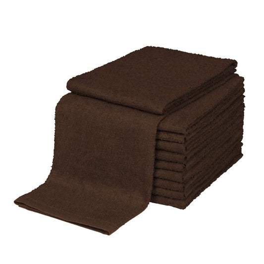 Towel M Brown 12Pcbag