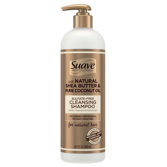 Suave With Natural Shea Butter  Pure Coconut Oil Sulfate-Free Cleasnsing Shampoo