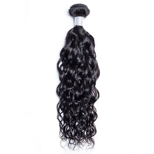 Raw Hair - Unprocessed Human Hair Hair Water Wave 10 Inch Natural Color