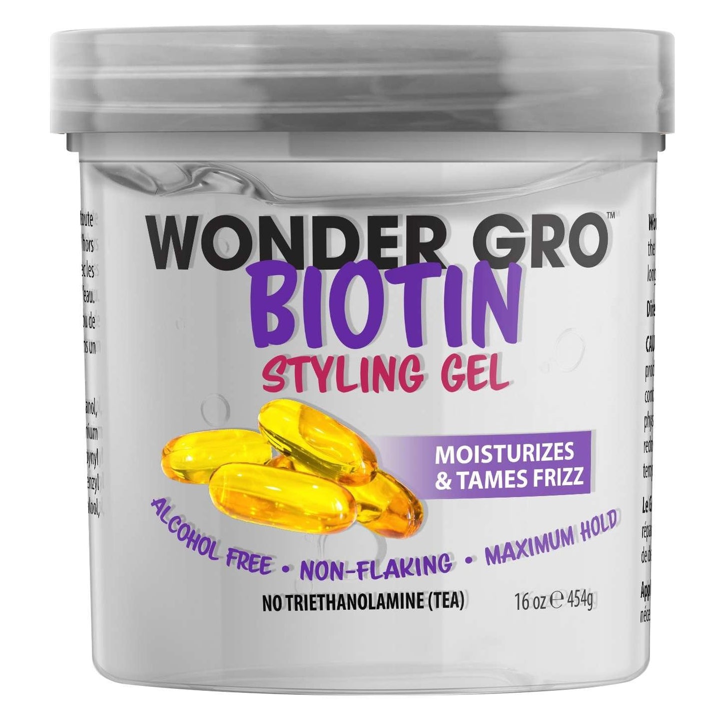 Gel para peinar el cabello con biotina Wonder Gro